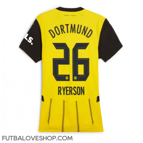 Dres Borussia Dortmund Julian Ryerson #26 Domáci pre Ženy 2024-25 Krátky Rukáv